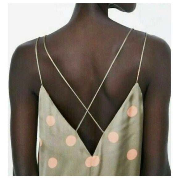 Zara Wide Leg Polka Dot Satin Jumpsuit - Picture 2 of 10